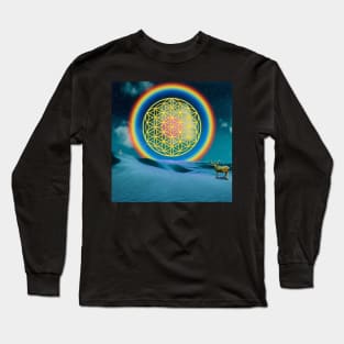 Sacred Geometry - Flower of Life - Night of Wonders Long Sleeve T-Shirt